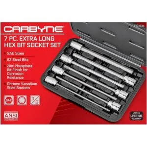 CARBYNE Juego de llaves hexagonales extra largas SAE 7_2