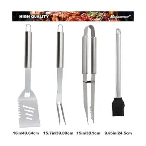 ROMANTICIST Juego de 20 herramientas de parrilla de_2