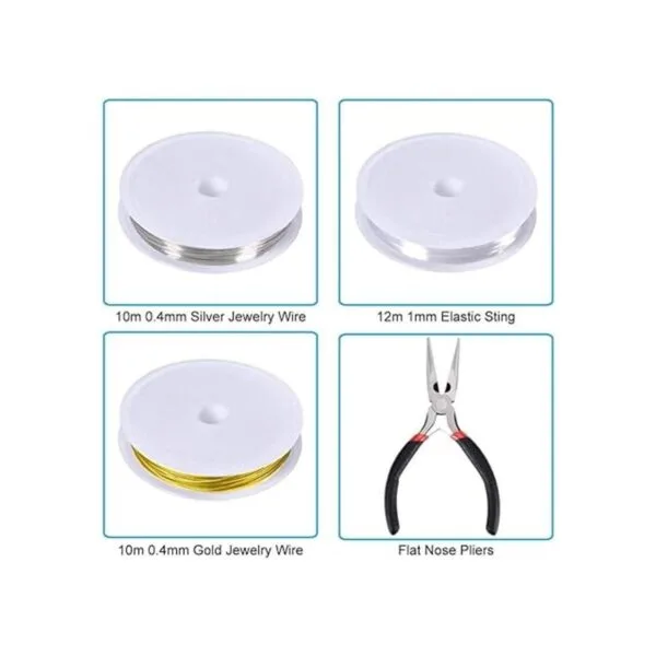 Paxcoo Kit de suministros para hacer joyas herramientas_3