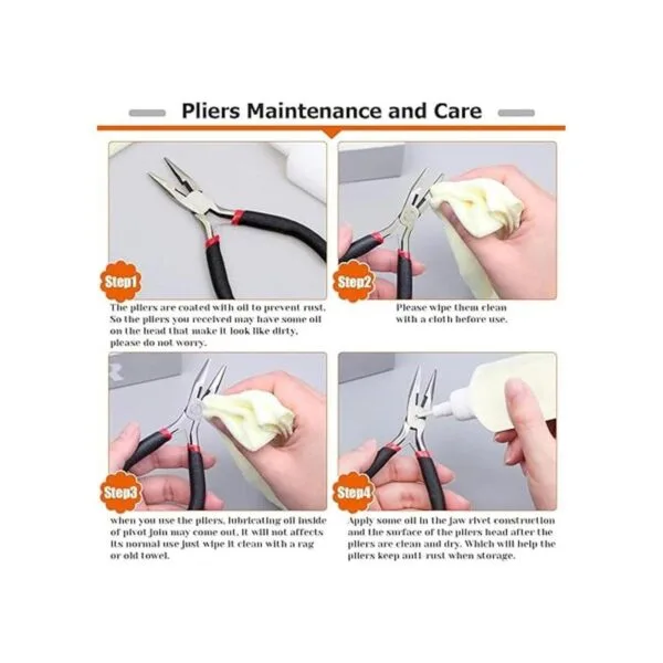 Paxcoo Kit de suministros para hacer joyas herramientas_6