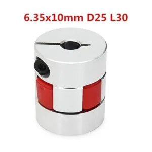 3pcs 635 x 10 mm CNC Motor Paso a Paso Shaft Coupler 6.35_3