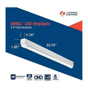 Lithonia Lighting MNSL L23 1LL 120V 40K 80CRI M6 Tira de_5