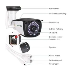 Cámara WiFi para exteriores SV3C 1080P ONVIF Conformance_4