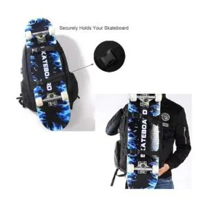 Mochila para patineta baloncesto viajes escuela bolsa_5