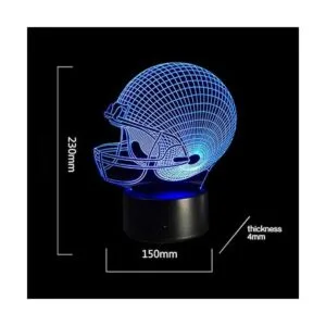 Casco de fútbol 3D lámpara de ilusión óptica Ticent 7_7