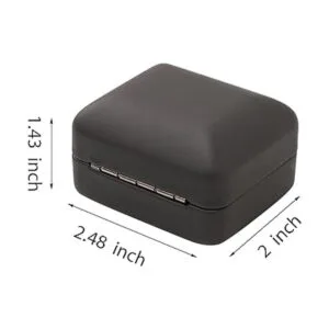 Caja de regalo de metal brillante con LED de tamaño mini_2