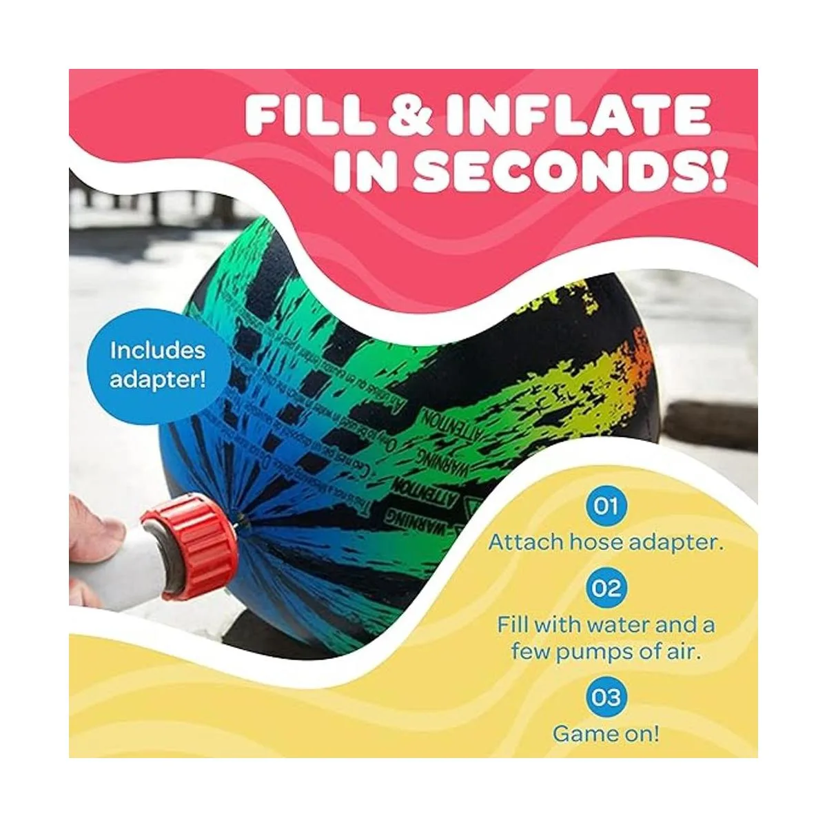 PlaSmart Balón de sandía JR juguete de piscina la bola_4