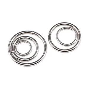 Swpeet 50 piezas plateadas de metal multiusos para bolsas_4