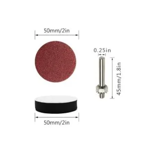 Coceca 100 piezas de accesorios de lijadora de taladro de_3