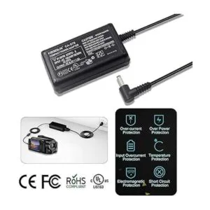 CA570 adaptador de repuestocargador para Canon FS200 HF10_2
