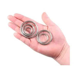 Swpeet 50 piezas plateadas de metal multiusos para bolsas_3