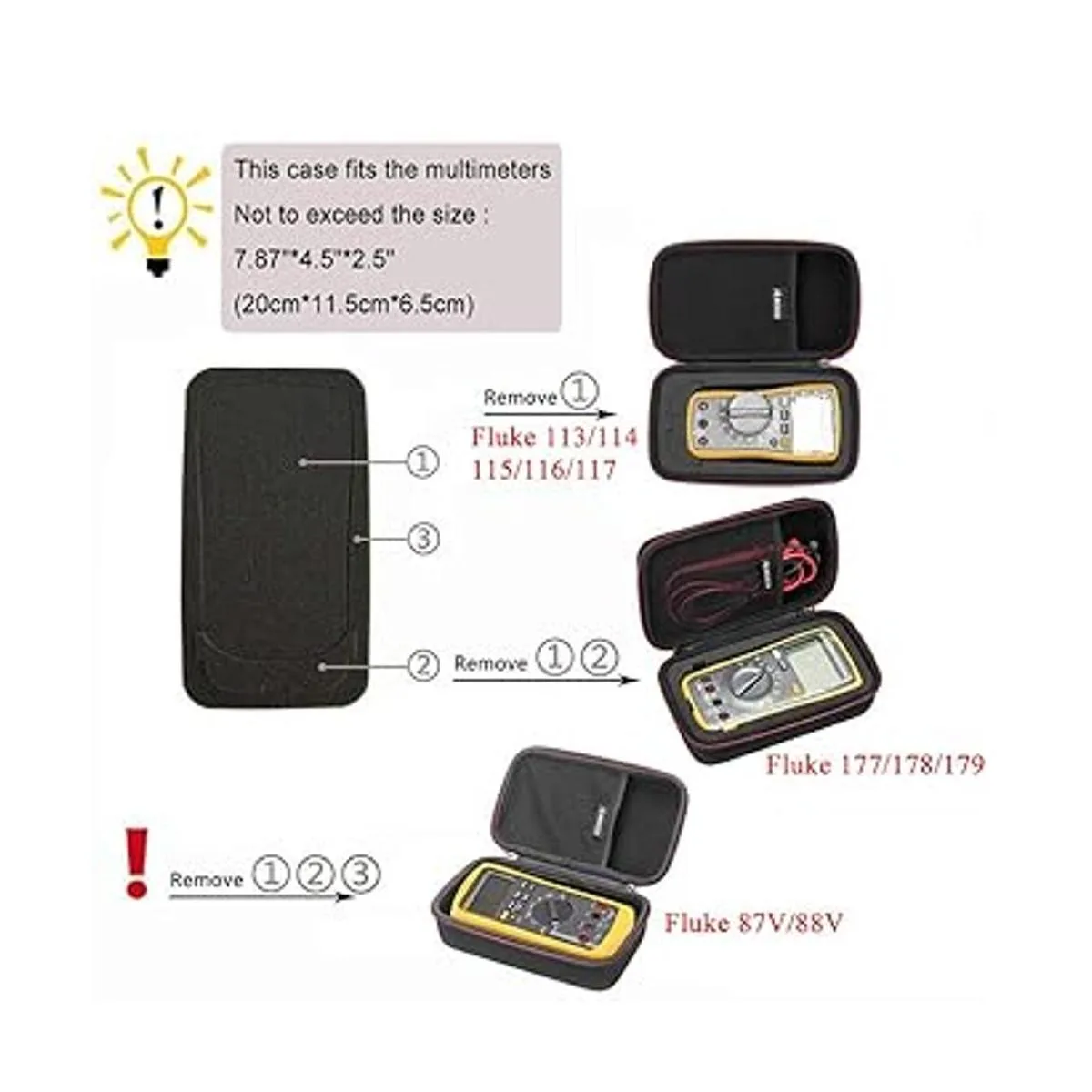 RLSOCO Funda de transporte para multímetro digital Fluke_3