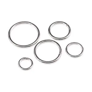 Swpeet 50 piezas plateadas de metal multiusos para bolsas_6