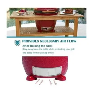 Barbacoa cerámica pie zapatos utiliza para lugar parrilla_4