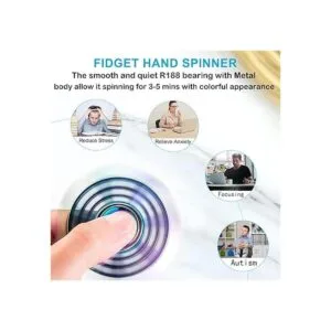 Rainbow Fidget Spinners 5 Pack Toys Metal Mini Fidget_2