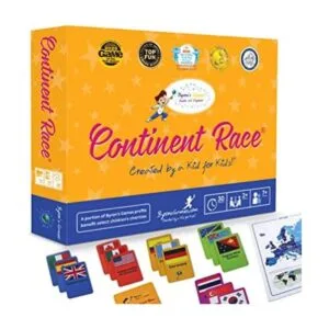 Juego educativo de aprendizaje de geografía Continent Race_1
