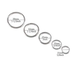 Swpeet 50 piezas plateadas de metal multiusos para bolsas_2