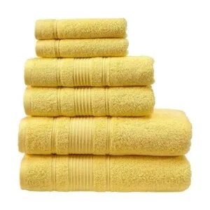 Qute Home Juego de 6 toallas de baño 100 algodón turco_4