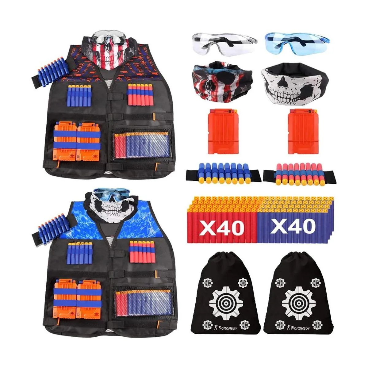 2 juegos de chaleco táctico Exsport 2 chaquetas tácticas_1