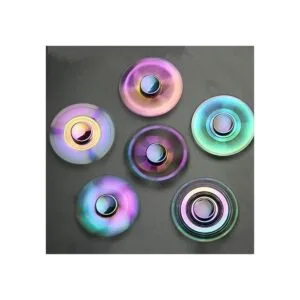 Rainbow Fidget Spinners 5 Pack Toys Metal Mini Fidget_3