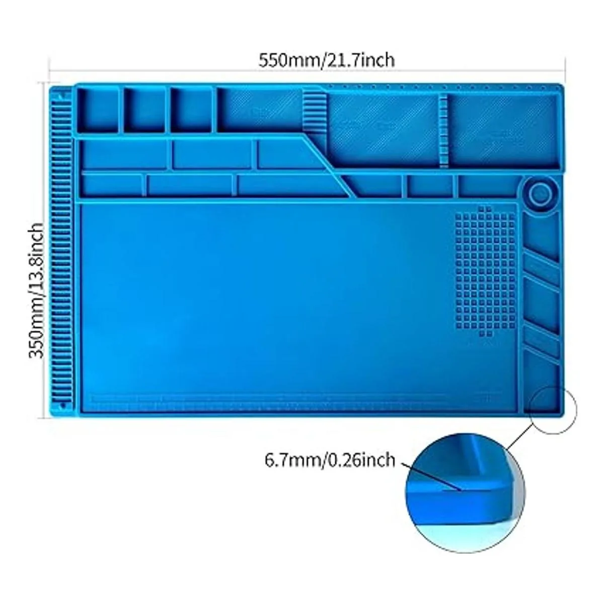 Kaisiking Juego de 4 alfombrillas de soldadura grandes de_2