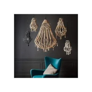 Hagao Cuentas de madera natural bolas redondas sueltas de_6