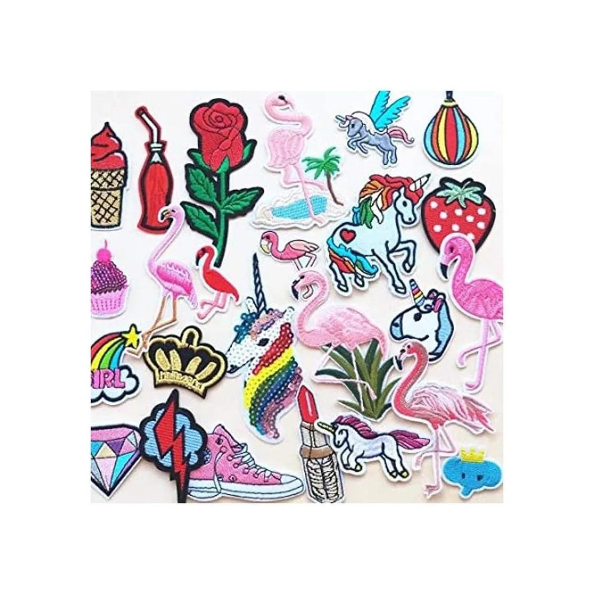 Mo Sheng Accessory 25 parches bordados de pájaros y_1