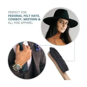 Atzi Hats Fedora Cepillo quitapelusas para sombreros de_3