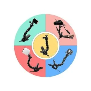 Suptig Jaws Flex Clamp Mount Soporte de cuello de cisne_7