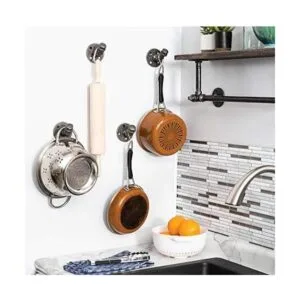 Pipe Décor 12HOOK4PK Ganchos de pared de estilo rústico y_2