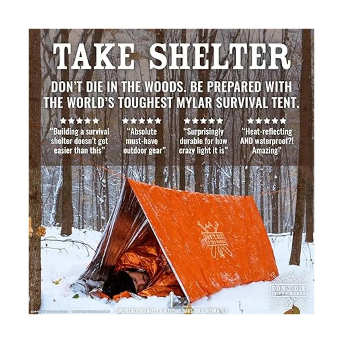 Tienda de campaña ultraligera de supervivencia para 2_2