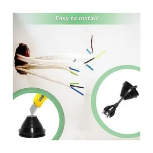 Flyshop Ojal negro de 2.362 in 238 pulgadas en forma de_6