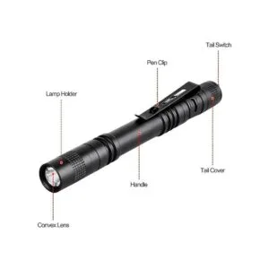 Tileon Linterna de bolígrafo 5 linternas LED con clip_4