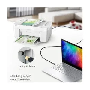 OKRAY Cable de impresora USB de 6 pies paquete de 2_4
