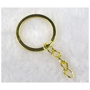 100 pcs Jewelry Making Key Ring con cadenas 25 mm metal_2