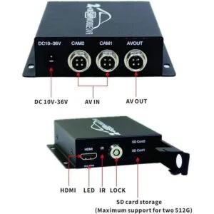 Mini AHD DVR 2 ch 1080P tamaño pequeño Mini grabadora de_5