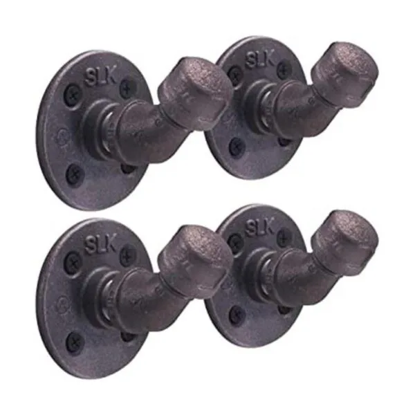 Pipe Décor 12HOOK4PK Ganchos de pared de estilo rústico y_1