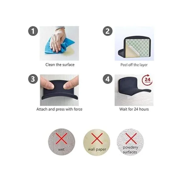 Neetto Soporte para colgar auriculares soporte adhesivo_6
