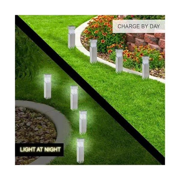 Morvat Luces solares LED para camino luces solares para_6