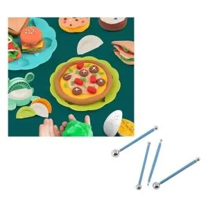 4 piezas de herramientas de bola de modelado de doble_4