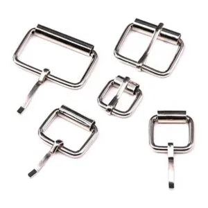 Swpeet 50 anillos surtidos de hebilla de metal plateado_5