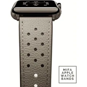 Mifa Correa de cuero compatible con Apple Watch de 8 7_3