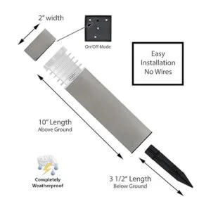 Morvat Luces solares LED para camino luces solares para_2