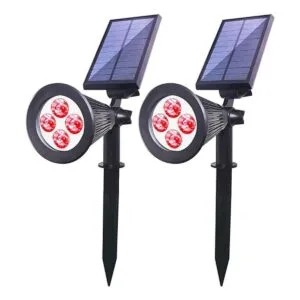 Clordeal Luces solares para exteriores 4 luces LED de_1