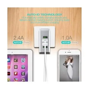 Cargador de pared USB múltiple 22 W4.4 A LENCENT 4_3
