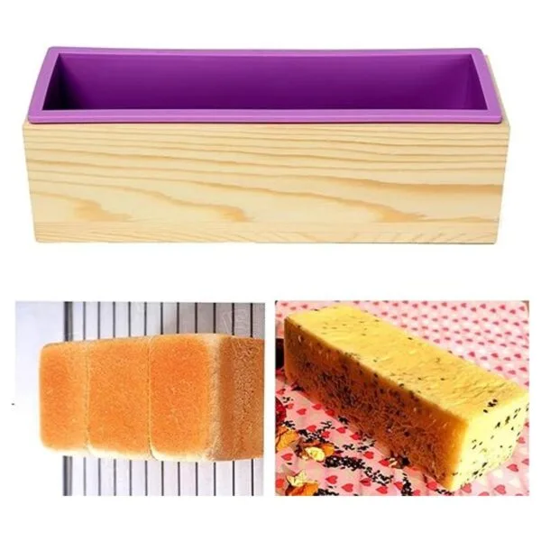 Ogrmar Molde de silicona para jabón rectangular flexible_5