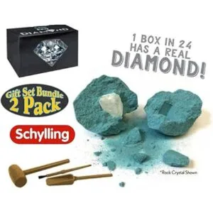 Schylling Chip Away Science Digs Juego de regalo de oro y_3