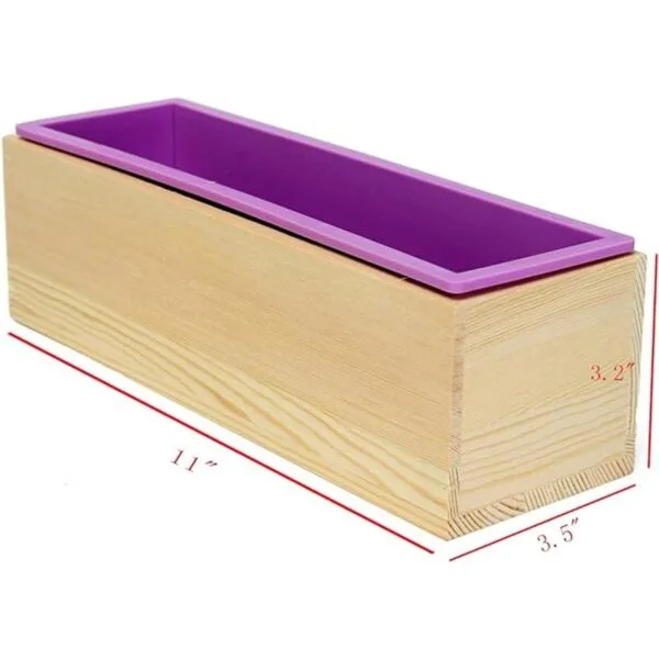 Ogrmar Molde de silicona para jabón rectangular flexible_4