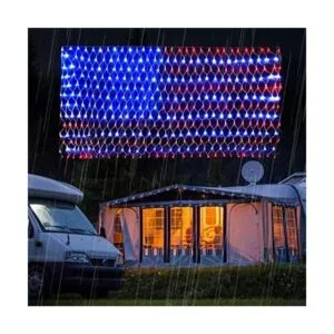 PUHONG Luces de red de bandera estadounidense 420 luces_1