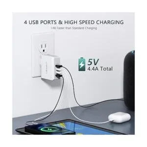 Cargador de pared USB múltiple 22 W4.4 A LENCENT 4_2